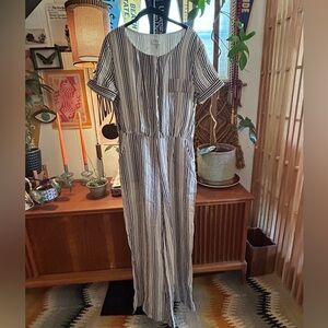 Anthropologie Harlyn Wide Leg Jumpsuit